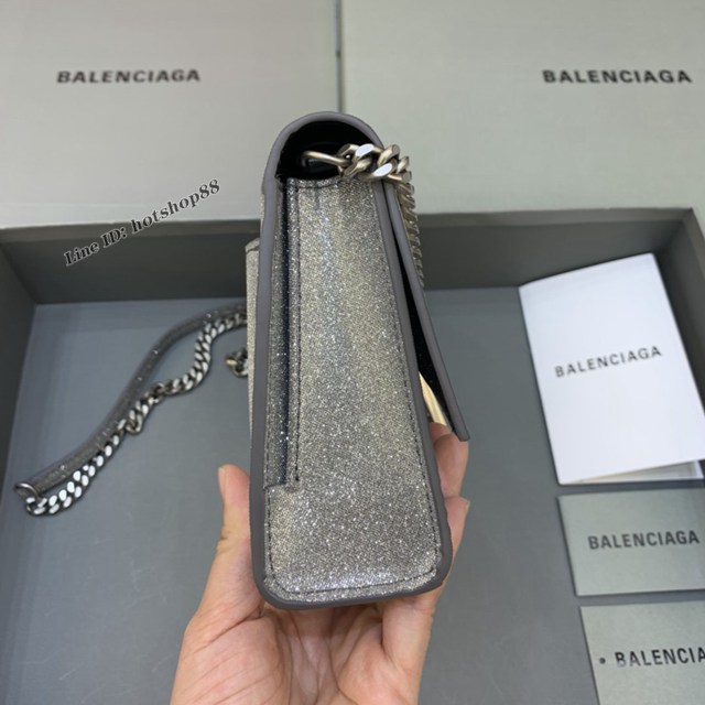 Balenciaga專櫃爆款鱷魚紋鏈條包女士肩背包 巴黎世家沙漏鏈條斜挎包 fyj1883